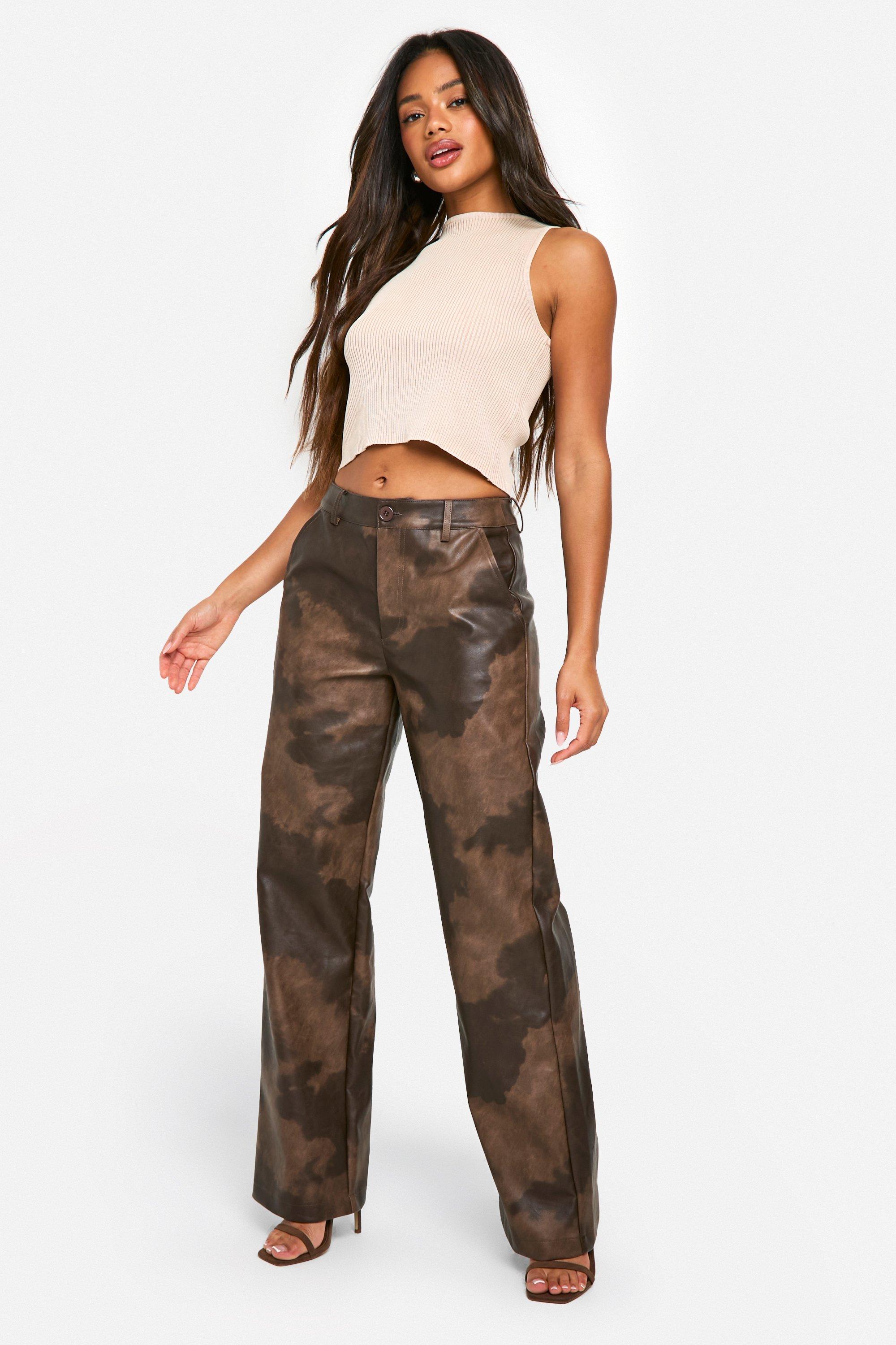 Pantalon femme droit taille haute clearance